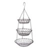 Satin Nickel 3 Tier Hanging Fruit Basket - 2 of 4