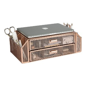 Blu Monaco Monitor Stand with Drawer - Computer Monitor Riser with Storage - Laptop Stand for Desk with Storage - 1 of 4