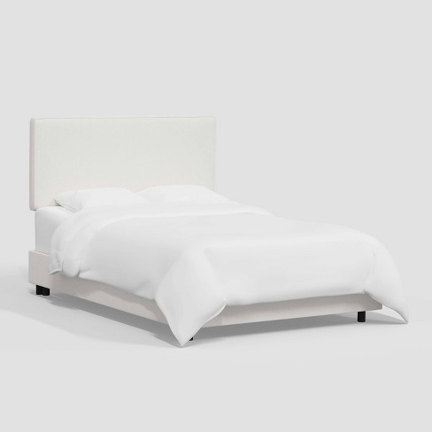 Twin Kelsey Bed in Textured Linen Zuma White - Threshold™