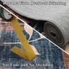 Modern Floral Area Rug Indoor Large Washable Floor Carpet Rug Contemporary Aesthetic Bedroom Rug Non Slip Accent Throw Rug for Dining Room Bedroom - 4 of 4