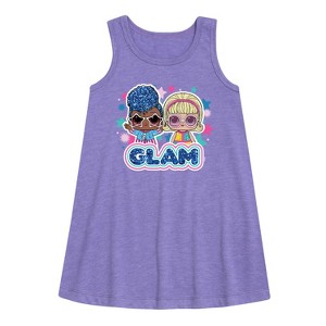 Girls' - LOL Surprise! - Glam Stars Independent Queen & Go-Go Girl Graphic Sleeveless Aline Dress - 1 of 2