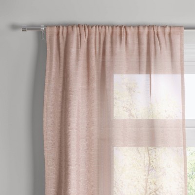 84"x54" Richter Clipped Sheer Window Curtain Panel Blush - Project 62™