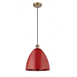 Plymouth Dome - 1 Light Cord Hung Mini Pendant In Industrial Style-14.75 Inches Tall and 12 Inches Wide - 1 of 1