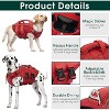 Kuoser Dog Life Jacket High Flotation, Reflective Dog Life Vest for Swimming Boating, Lightweight Dog Life Preserver Rescue Handle - 3 of 4