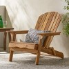 Foldable Acacia Wood Patio Accent Chair With Stackable Arm Rest,Slatted Seat And Back,Adirondack Chairs Folding,Patio Chair Outdoor -Maison Boucle - 2 of 4
