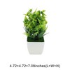 Unique Bargains Artificial Plants Plastic Green 4.72"x4.72"x7.09" 1 Pcs - 3 of 4