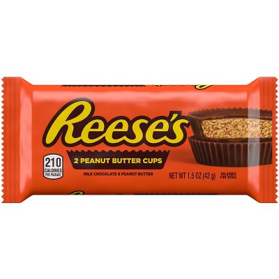 REESE'S Milk Chocolate Peanut Butter Cups, 1.5 oz, 6 pack