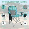 Kumasinova Foldable Camping Chairs with Cup Holder,Portable Chair with Side Pocket,Heavy Duty Beach Chairs for Adults,Outdoor Chairs for Camping&Lawn - 2 of 3
