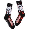 Halloween Men's Michael Myers Blood Scary Horror Movie Crew Socks Black - 2 of 4