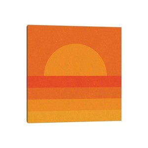 Retro Geometric Sunset by Alisa Galitsyna Unframed Wall Canvas - iCanvas - 1 of 4