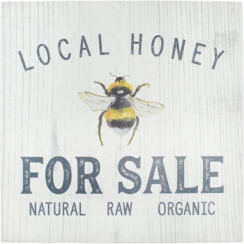 Auldhome Design Honey Bee Rustic Sign: Honey For Sale; Farmhouse Style ...