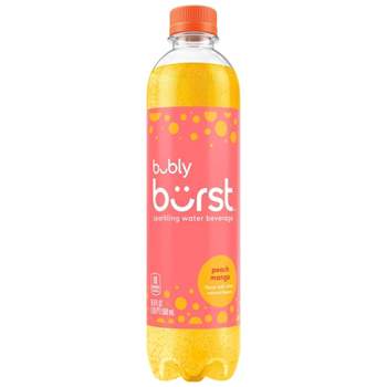 bubly Burst Peach Mango Sparkling Water - 16.9 fl oz Bottle