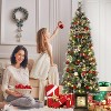 6FT Potted Christmas Tree with 140 Warm Led Lights Artificial Christmas Tree Outdoor Decor Ninjas Light Box Pencil Tree Sticky Chalk Tree Body 1 Pack - 4 of 4