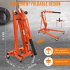 2-Ton Heavy Duty Folding Engine Hoist - Shop Crane with 6 Casters & Engine Lift Lever, 4000LB Capacity, for Automotive, Workshop Use - 4 of 4