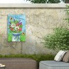 "Spring Mason Jar Flowers Welcome" Outdoor Canvas - 4 of 4