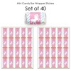 Big Dot of Happiness Rainbow Unicorn - Mini Candy Bar Wrapper Stickers - Magical Unicorn Baby Shower or Birthday Party Small Favors - 40 Count - 3 of 4