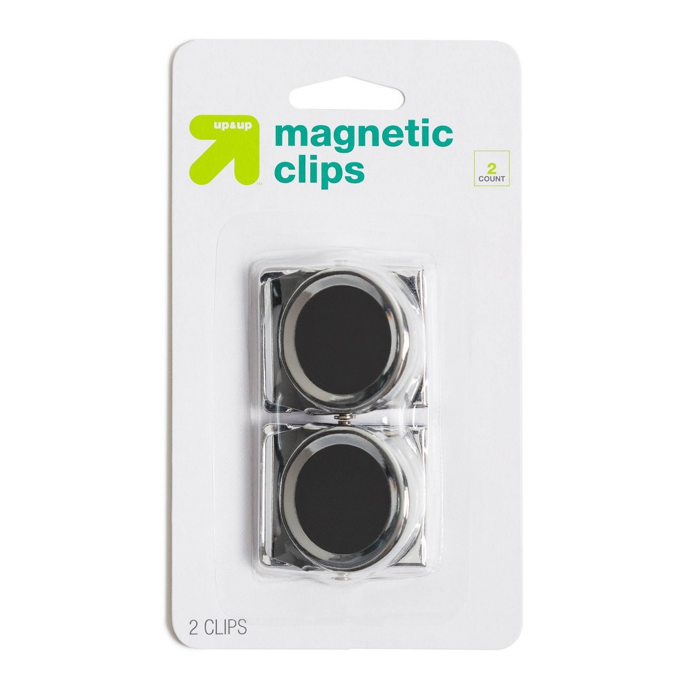 Photos - Other interior and decor 2ct Magnetic Clips Silver - up & up™