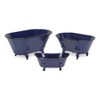 Cheung's Lavande Metal Fleur-de-Lis Tub Decor - Small - Navy Blue - 4 of 4