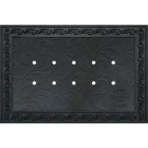 Briarwood Lane Briarwood Lane Outdoor Rubber Doormat Tray Floral Design x Standard Tray - 1 of 2