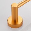DOMETOUR 16-27 Inches Adjustable Expandable Towel Bar for Bathroom Kitchen Thicken Space Aluminum Wall Mount Brushed Gold - 3 of 4