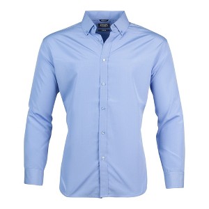 Chaps Mens Slim Fit Dress Shirt Wrinkle Resistant Stretch White Long Sleeve Shirts for Men Formal - 1 of 4
