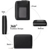 BEAFUP Women’s RFID Blocking Wallet –Genuine Leather Zipper Card Case with Coin Pocket - Compact & Stylish Design for Everyday Use, Travel - 4 of 4
