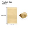 Unique Bargains Sealable Resealable Packaging Zipper Bags Foil Food Storage Pouches 100 Pcs - 2 of 4