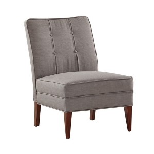 Carmen French Slipper Chair Gray - Linon