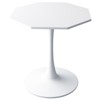 TROPOW 31.50" Modern Octagonal Coffee Table, Mid-Century Style Tulip Dining Table, Marble Coffee Tables for Reception Room , Easy to Clean - 4 of 4