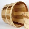 Lehman's Handcrafted Baskets, Vintage Style Bushel and Half Bushel Storage, USA Made Poplar Wood with Wire Handles, Set of 4 - 4 of 4