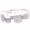 vidaXL 8 Piece Patio Sofa Set with Cushions Gray Poly Rattan - Gray and Dark Gray 3x Middle + 3x Corner + Footrest + Table - 4 of 4
