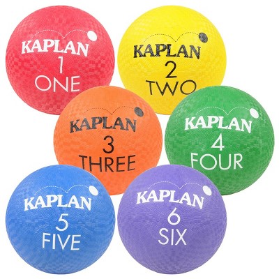 Kaplan Early Learning Colored Playground Balls  - Set of 6