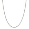 Black Bow Jewelry 3mm, Sterling Silver Open Solid Curb Chain Anklet, 10 Inch - 3 of 4