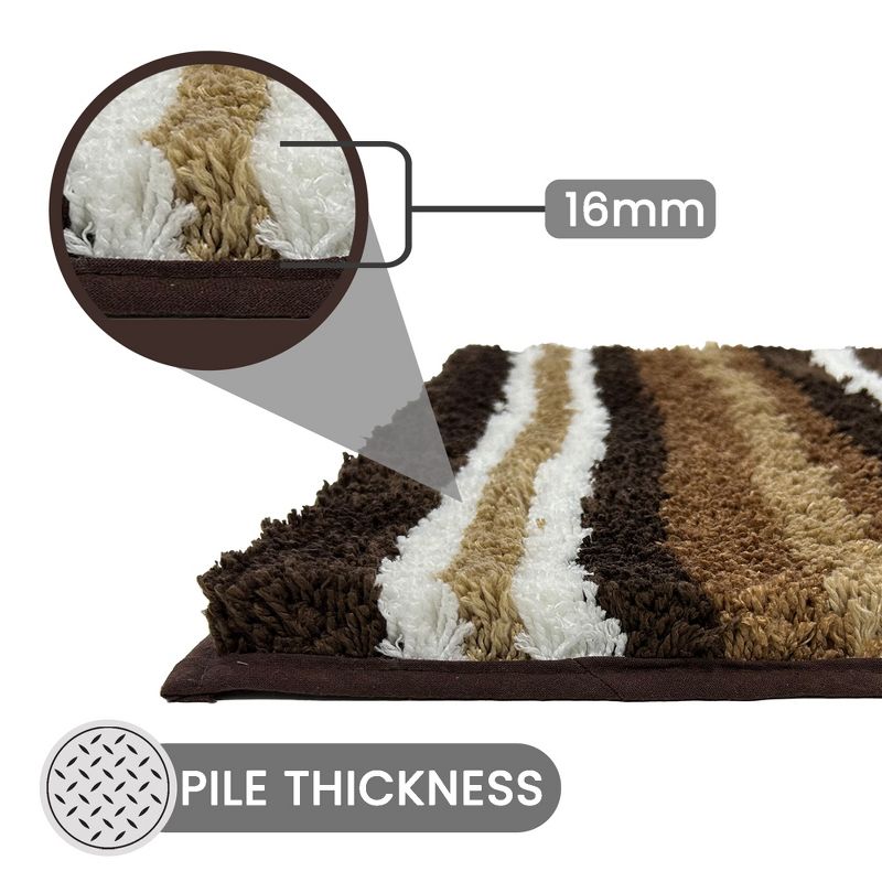 Griffie Collection 100% Polyester Tufted Bath Rug - Better Trends, 5 of 9