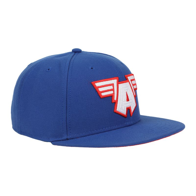Marvel Universe Captain America A Logo Blue Snapback Hat-OSFA, 5 of 7