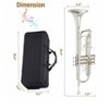 Coucheta Bb Trumpets - Professional 3-Valve Nickel-Plated Brass Instruments with Full Copper Body for Band, Jazz & Orchestra Performance - 3 of 4