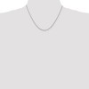 Black Bow Jewelry 1.1mm, 14k White Gold, Round Solid Snake Chain Necklace - 2 of 4
