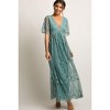 PinkBlush Sage Lace Mesh Overlay Maternity Maxi Dress - 4 of 4