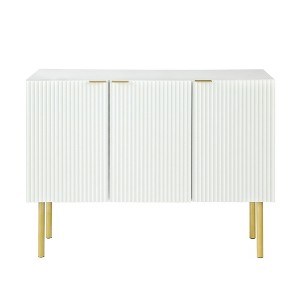 NicBex 47.2 Inch 3-Door Accent Storage Cabinet with Adjustable Shelves and Gold Metal Legs for Living Room,Kitchen,Office,Hallway - 1 of 4