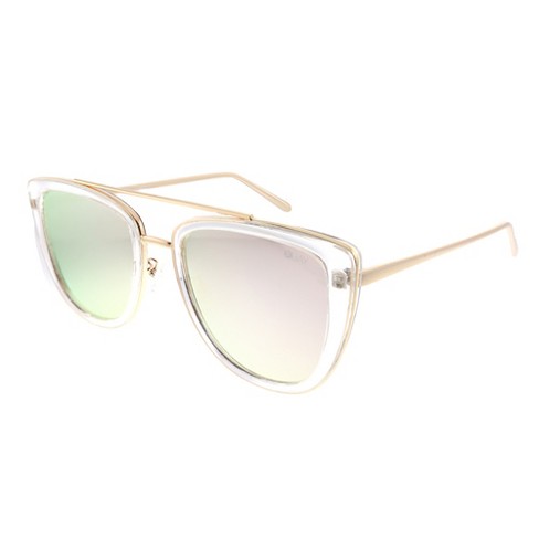 Quay Australia French Kiss Clr Rose Womens Cat Eye Sunglasses Clear 55mm Target
