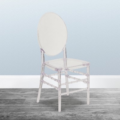 Crystal Clear Stacking Plastic Florence Chair