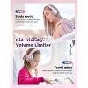 iClever Kids Headphones for School Travel, Safe Volume Limited, HD Mic Stereo Sound Over-Ear Girls Boys Headphones for Kid - 3 of 4