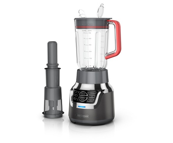BLACK+DECKER Infuser 3-In-1 Digital PowerCrush Blending System With 6 Cup Tritan Jar & 18oz Tritan Personal Jar BL1350DP-P