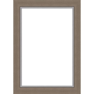 Amanti Art Eva Black Silver Narrow Framed Dry Erase Magnetic Board - 1 of 4