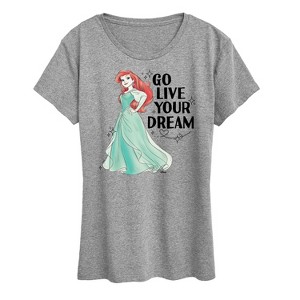 Women's - Disney - Go Live Your Dream Short Sleeve Graphic T-Shirt - 1 of 4