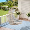 PAGED Swing Chair Outdoor, Outdoor Garden Rattan Egg Swing Chair Hanging Chair Wood for Living Room Balcony - 2 of 4