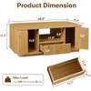 QingMoon Fluted Coffee Table, Modern Wood Center Table with Drawers and Storage Compartments for Living Room, Office - 4 of 4