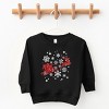 Santa Sleigh Glitter - Kids Toddler Sweatshirt and Kids Youth Sweatshirt - 2 of 2