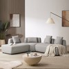 92.5" 3 PCS Convertible Sectional Sofa Couches with Removable Pillows-ModernLuxe - image 2 of 4