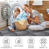 Washable Area Rug Modern Abstract Low Pile Non Slip Stain Resistant Foldable Carpet for Living Room Bedroom Study Room - 4 of 4